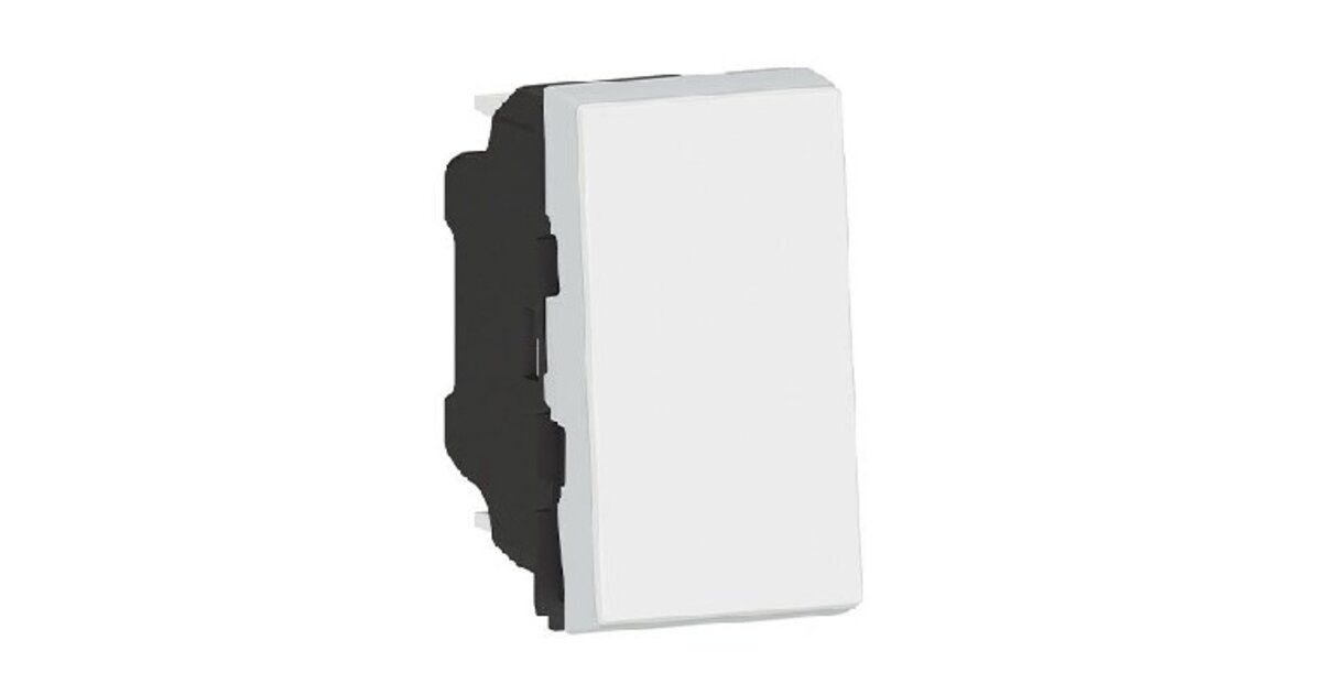 Interrupteur Va-et-vient étroit Legrand Mosaic 77001 Complet - 1 Module Avec Plaque